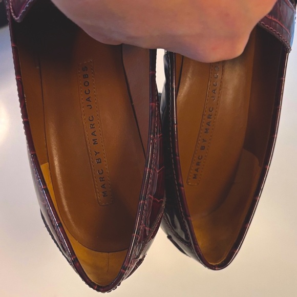 Marc By Marc Jacobs Burgundy Patent Leather Heels - Picture 15 of 15